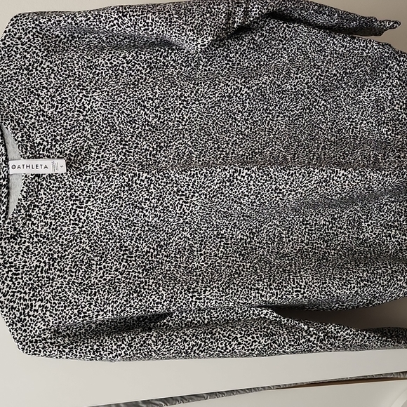 Athleta Balance sweatshirt, black and white Cheetah Print - Picture 3 of 3